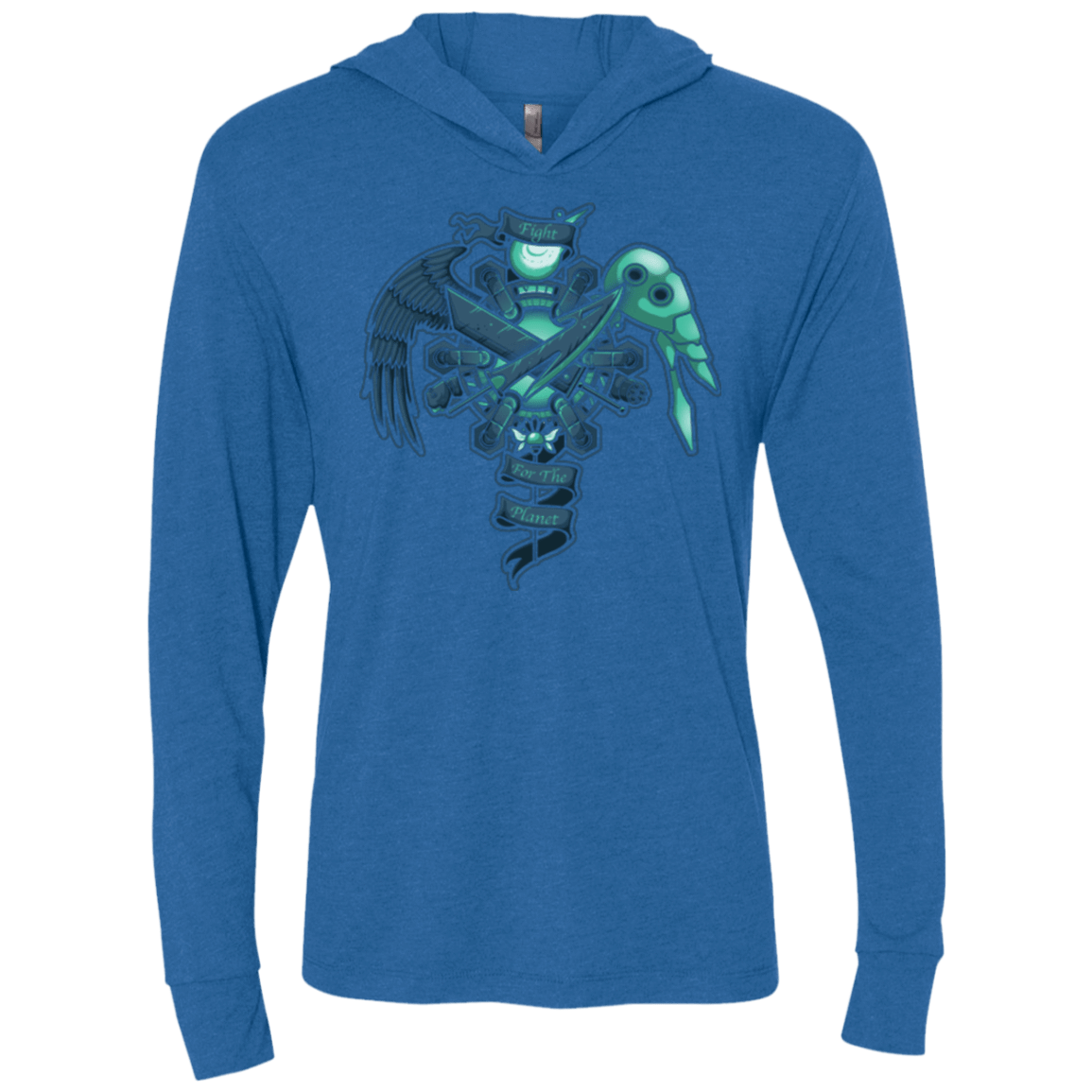 T-Shirts Vintage Royal / X-Small FIGHT FOR THE PLANET Triblend Long Sleeve Hoodie Tee