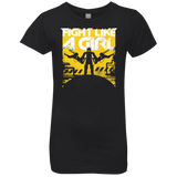 T-Shirts Black / YXS Fight Like A Girl Girls Premium T-Shirt