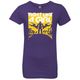 T-Shirts Purple Rush / YXS Fight Like A Girl Girls Premium T-Shirt