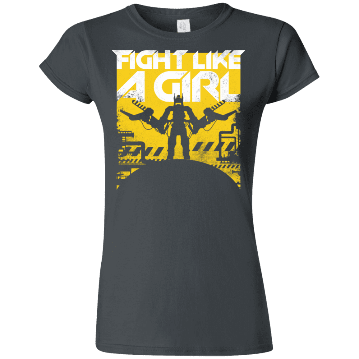 T-Shirts Charcoal / S Fight Like A Girl Junior Slimmer-Fit T-Shirt