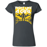 T-Shirts Charcoal / S Fight Like A Girl Junior Slimmer-Fit T-Shirt