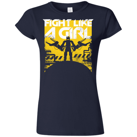 T-Shirts Navy / S Fight Like A Girl Junior Slimmer-Fit T-Shirt