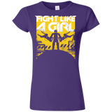 T-Shirts Purple / S Fight Like A Girl Junior Slimmer-Fit T-Shirt