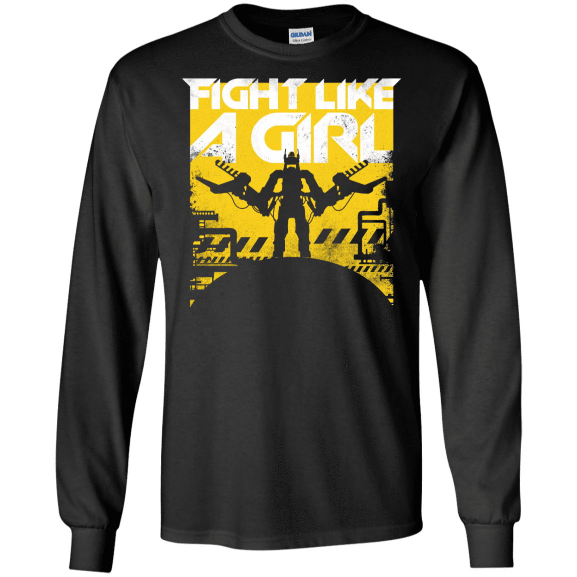 T-Shirts Black / S Fight Like A Girl Men's Long Sleeve T-Shirt