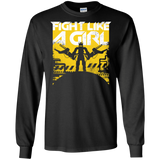 T-Shirts Black / S Fight Like A Girl Men's Long Sleeve T-Shirt