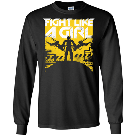 T-Shirts Black / S Fight Like A Girl Men's Long Sleeve T-Shirt