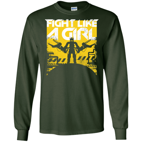 T-Shirts Forest Green / S Fight Like A Girl Men's Long Sleeve T-Shirt