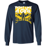 T-Shirts Navy / S Fight Like A Girl Men's Long Sleeve T-Shirt