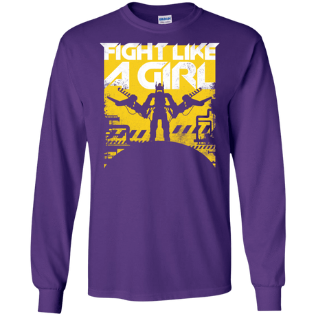 T-Shirts Purple / S Fight Like A Girl Men's Long Sleeve T-Shirt