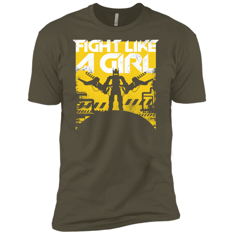 T-Shirts Military Green / X-Small Fight Like A Girl Men's Premium T-Shirt