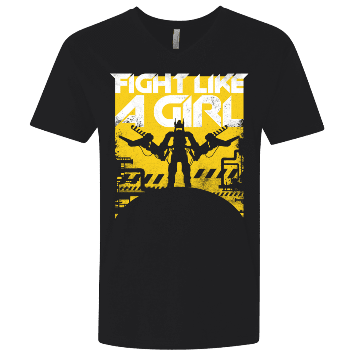 T-Shirts Black / X-Small Fight Like A Girl Men's Premium V-Neck