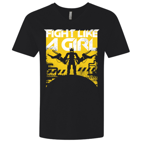 T-Shirts Black / X-Small Fight Like A Girl Men's Premium V-Neck