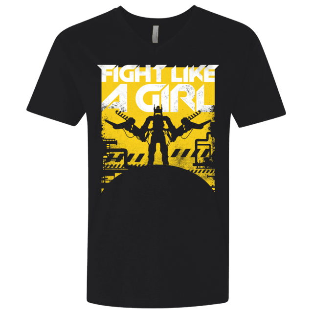 T-Shirts Black / X-Small Fight Like A Girl Men's Premium V-Neck