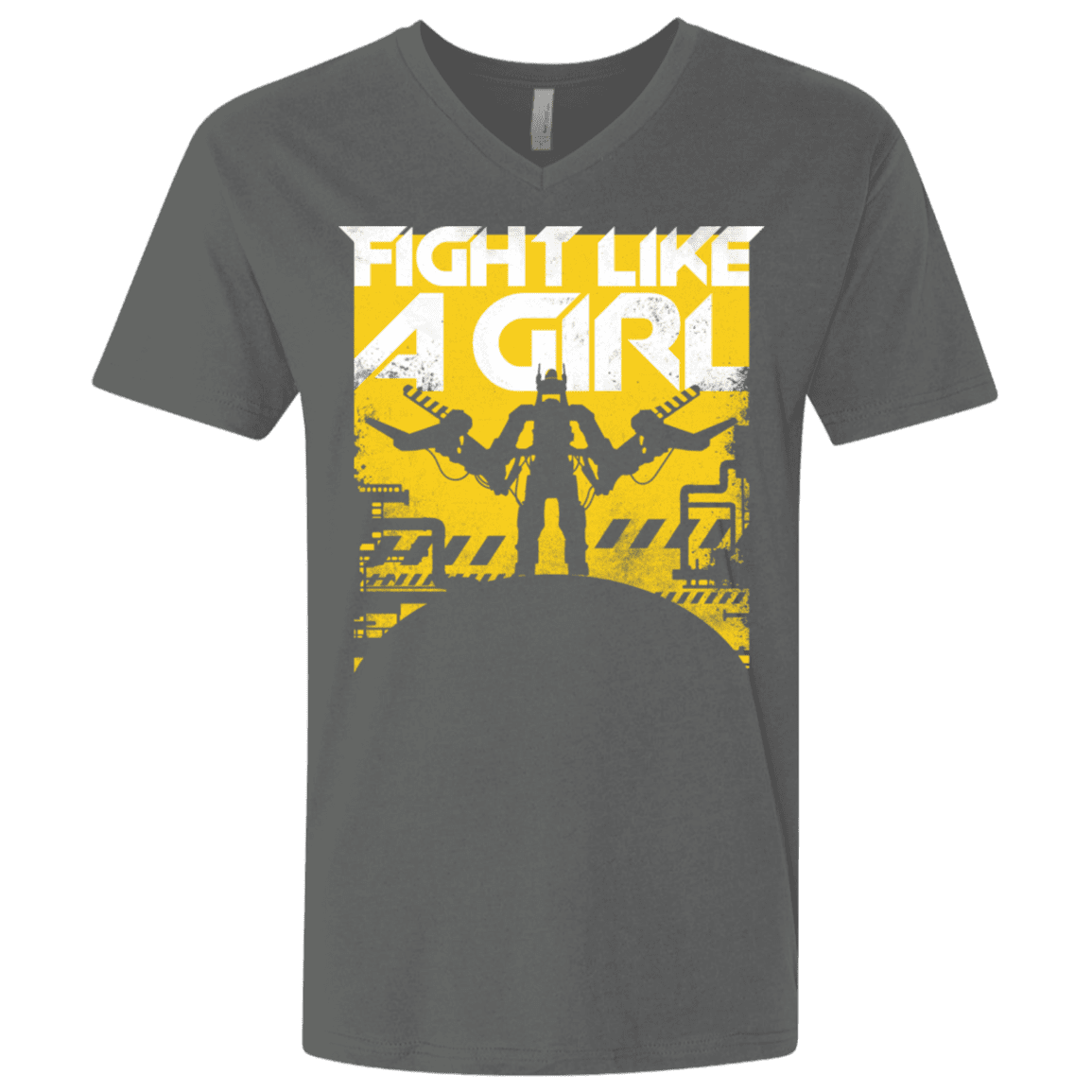 T-Shirts Heavy Metal / X-Small Fight Like A Girl Men's Premium V-Neck