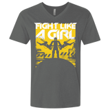 T-Shirts Heavy Metal / X-Small Fight Like A Girl Men's Premium V-Neck