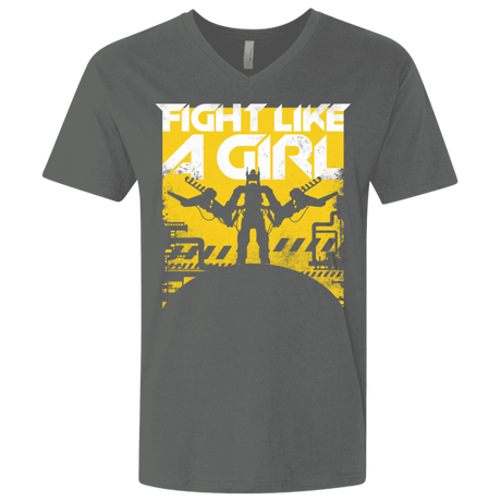 T-Shirts Heavy Metal / X-Small Fight Like A Girl Men's Premium V-Neck