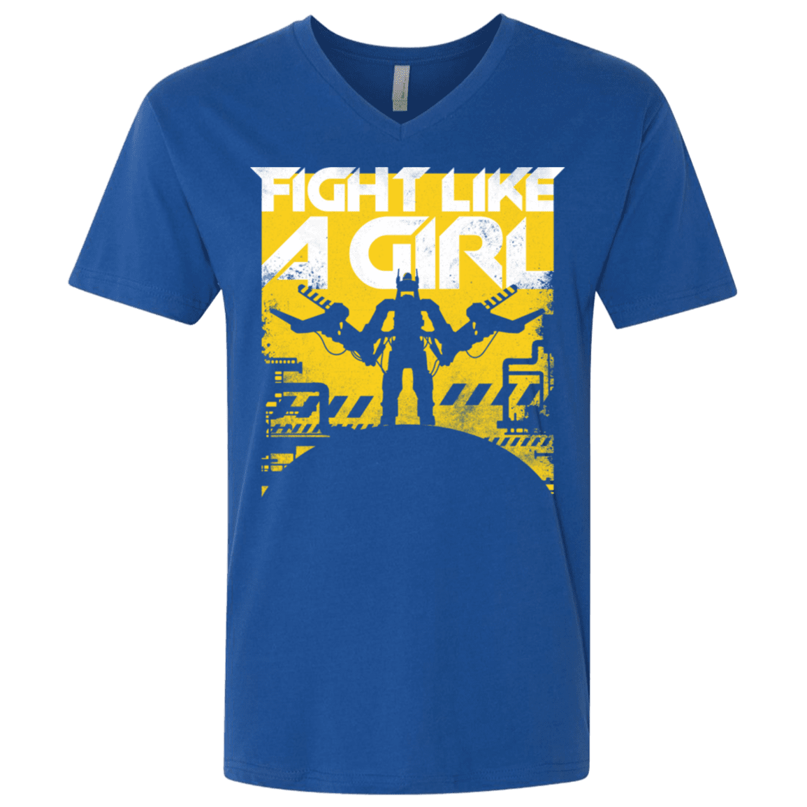 T-Shirts Royal / X-Small Fight Like A Girl Men's Premium V-Neck