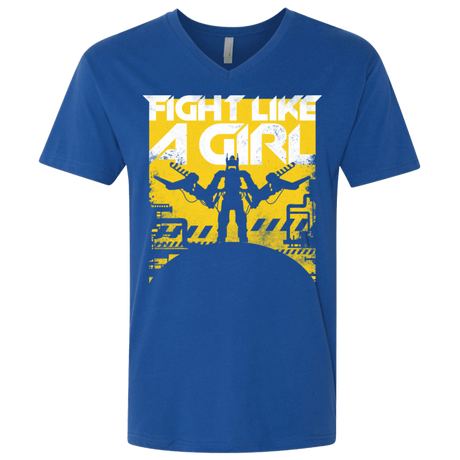 T-Shirts Royal / X-Small Fight Like A Girl Men's Premium V-Neck