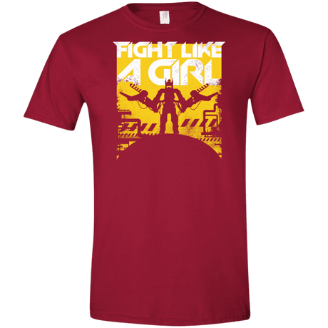 T-Shirts Cardinal Red / S Fight Like A Girl Men's Semi-Fitted Softstyle