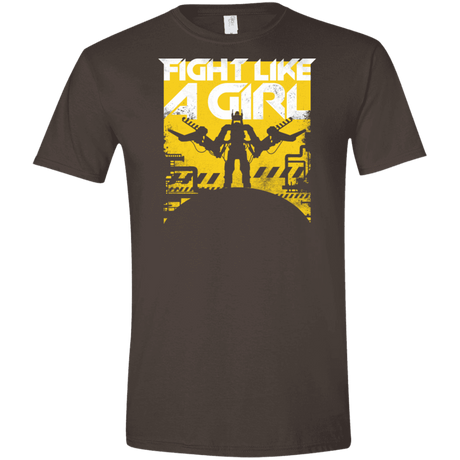 T-Shirts Dark Chocolate / S Fight Like A Girl Men's Semi-Fitted Softstyle