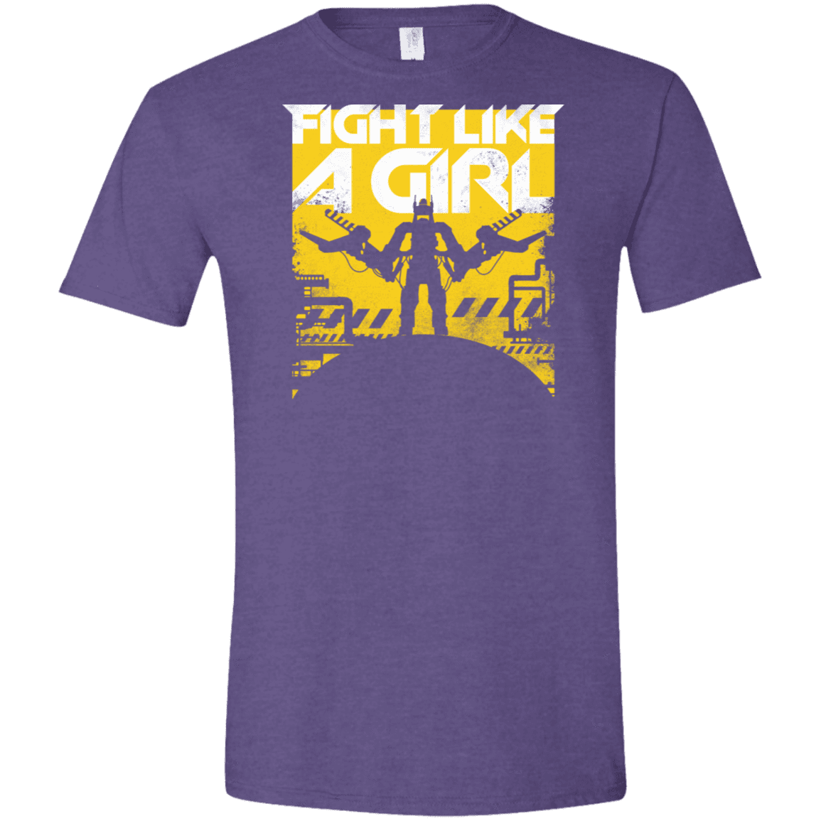 T-Shirts Heather Purple / S Fight Like A Girl Men's Semi-Fitted Softstyle