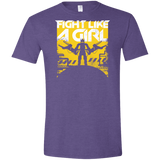 T-Shirts Heather Purple / S Fight Like A Girl Men's Semi-Fitted Softstyle