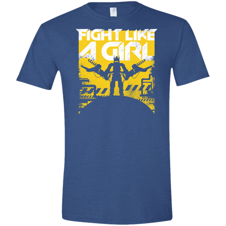 T-Shirts Heather Royal / X-Small Fight Like A Girl Men's Semi-Fitted Softstyle