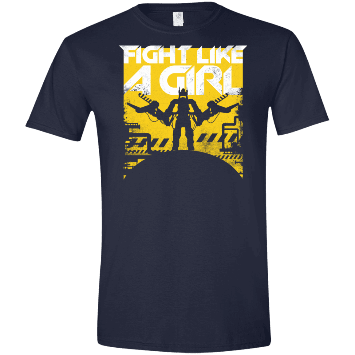 T-Shirts Navy / X-Small Fight Like A Girl Men's Semi-Fitted Softstyle