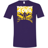 T-Shirts Purple / S Fight Like A Girl Men's Semi-Fitted Softstyle