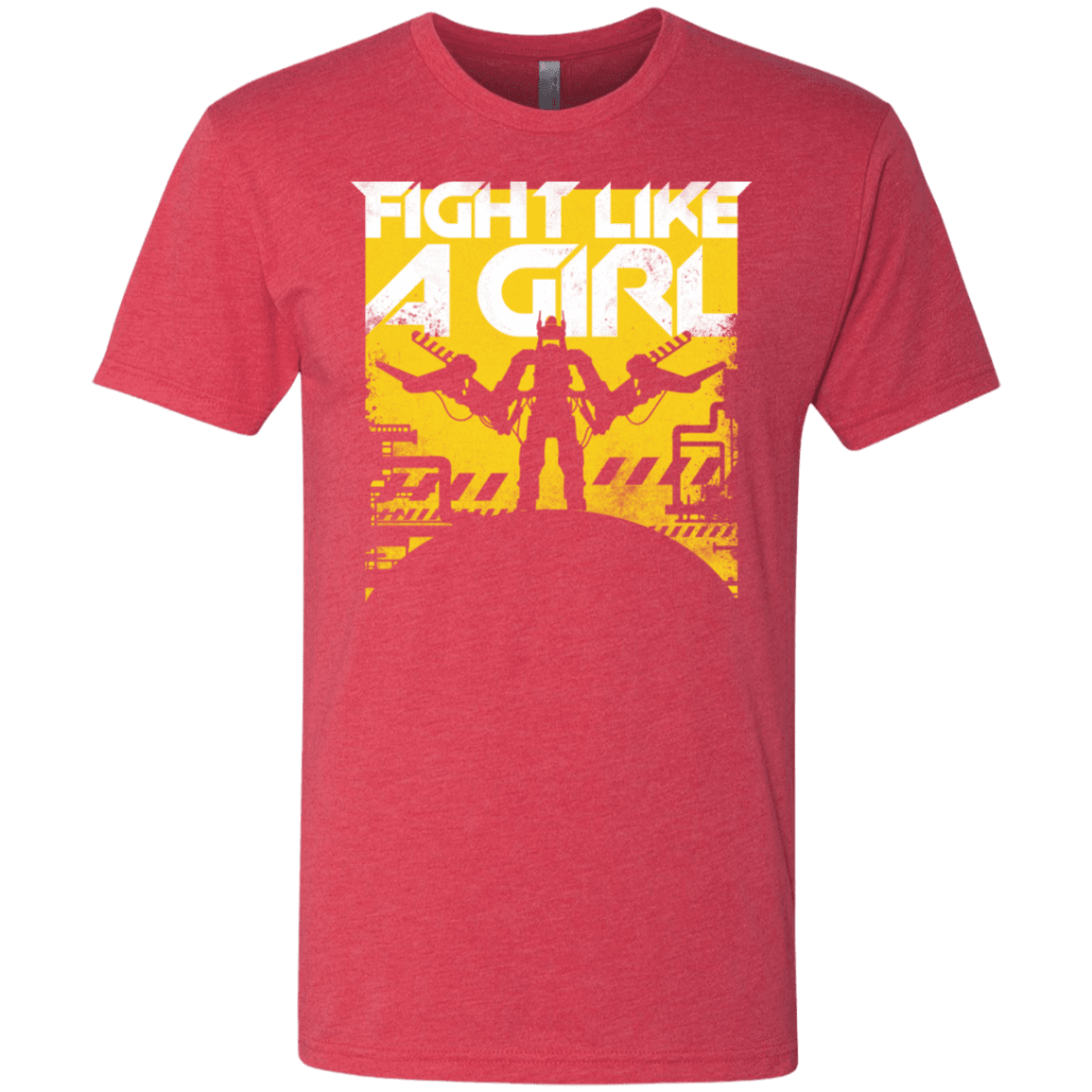T-Shirts Vintage Red / S Fight Like A Girl Men's Triblend T-Shirt