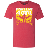 T-Shirts Vintage Red / S Fight Like A Girl Men's Triblend T-Shirt