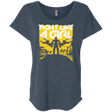 T-Shirts Indigo / X-Small Fight Like A Girl Triblend Dolman Sleeve
