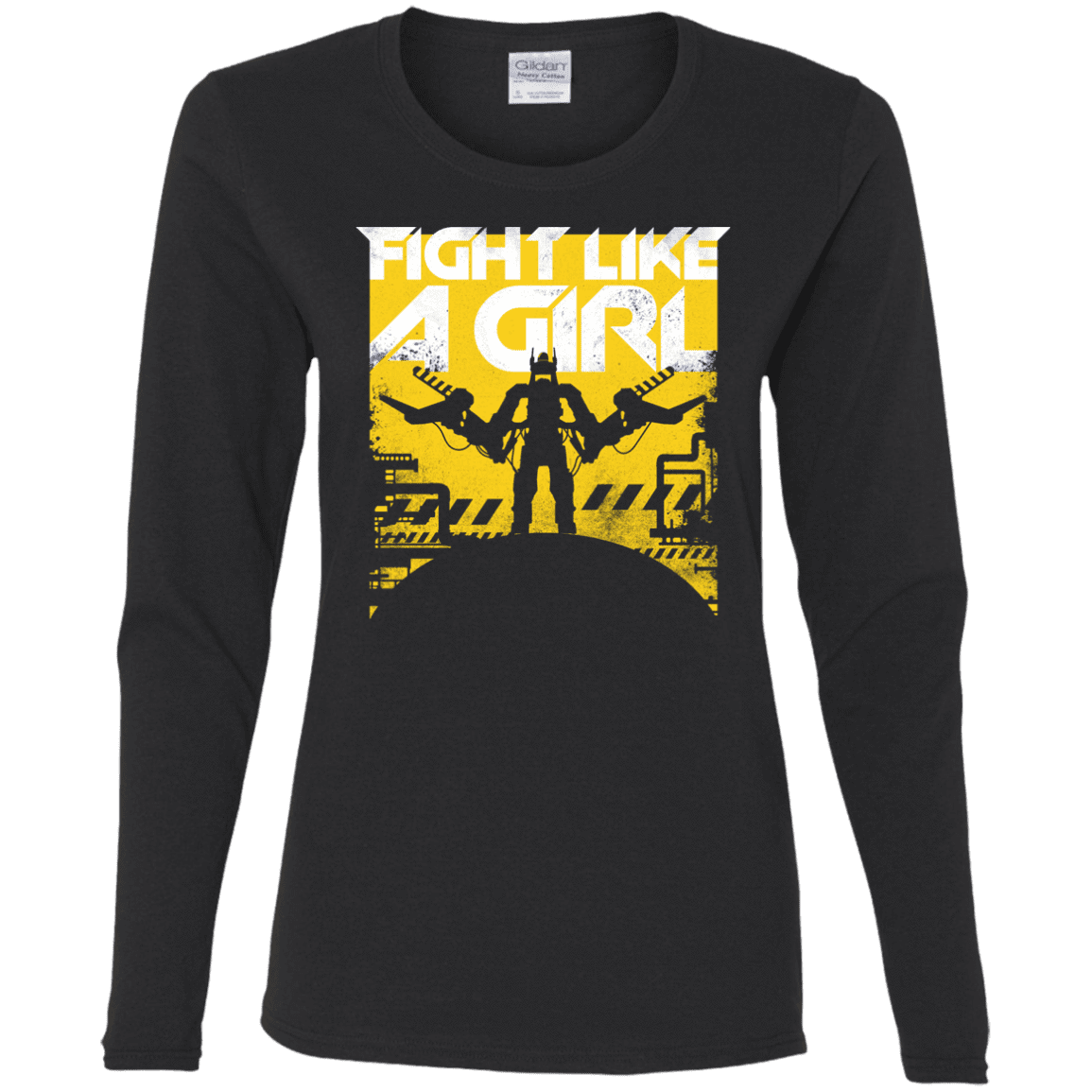 T-Shirts Black / S Fight Like A Girl Women's Long Sleeve T-Shirt