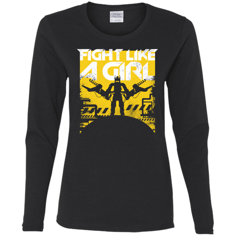 T-Shirts Black / S Fight Like A Girl Women's Long Sleeve T-Shirt