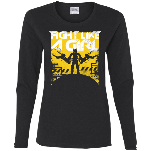 T-Shirts Black / S Fight Like A Girl Women's Long Sleeve T-Shirt