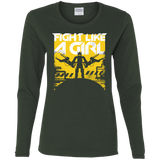 T-Shirts Forest / S Fight Like A Girl Women's Long Sleeve T-Shirt