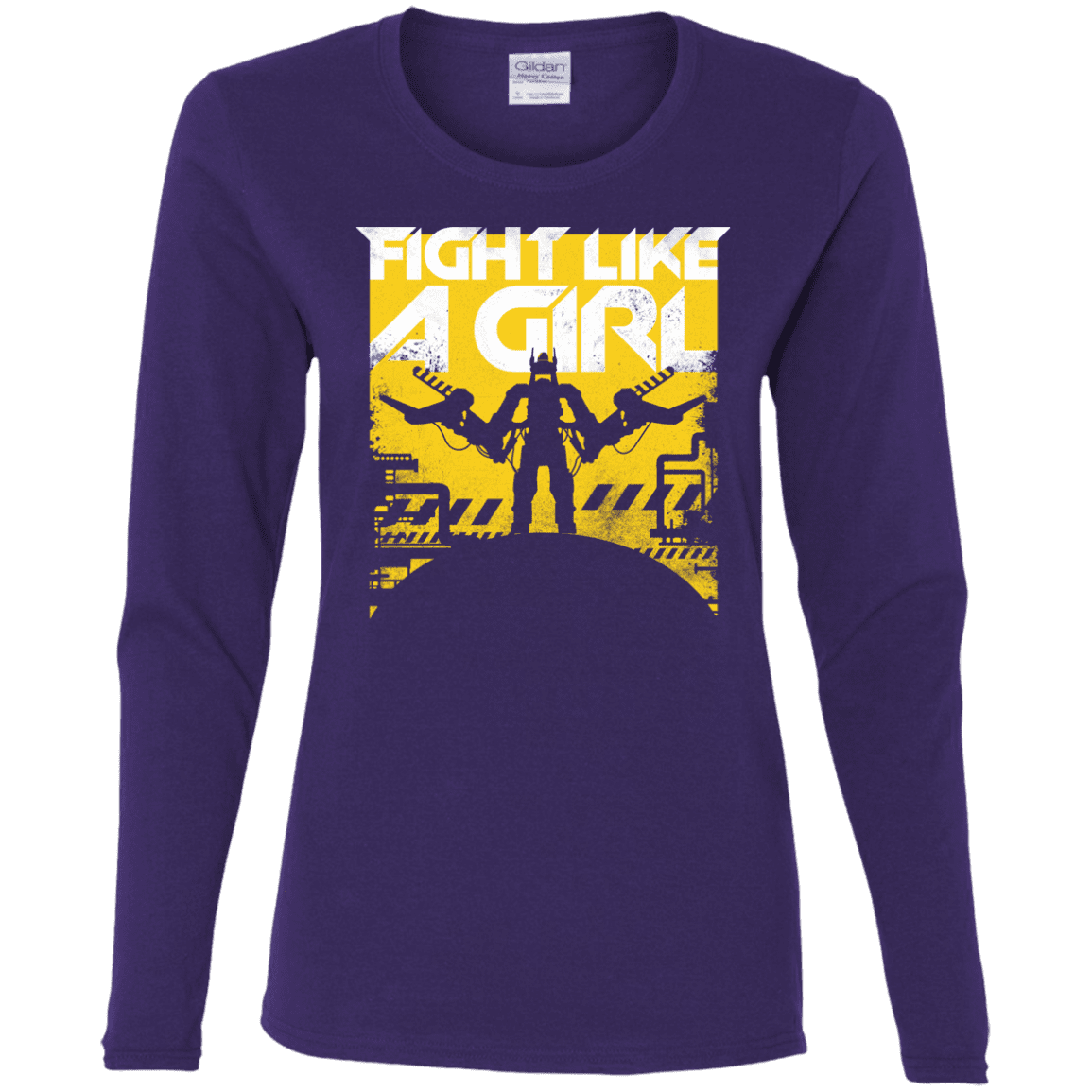 T-Shirts Purple / S Fight Like A Girl Women's Long Sleeve T-Shirt