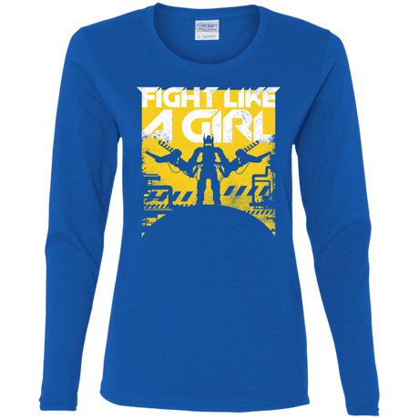 T-Shirts Royal / S Fight Like A Girl Women's Long Sleeve T-Shirt