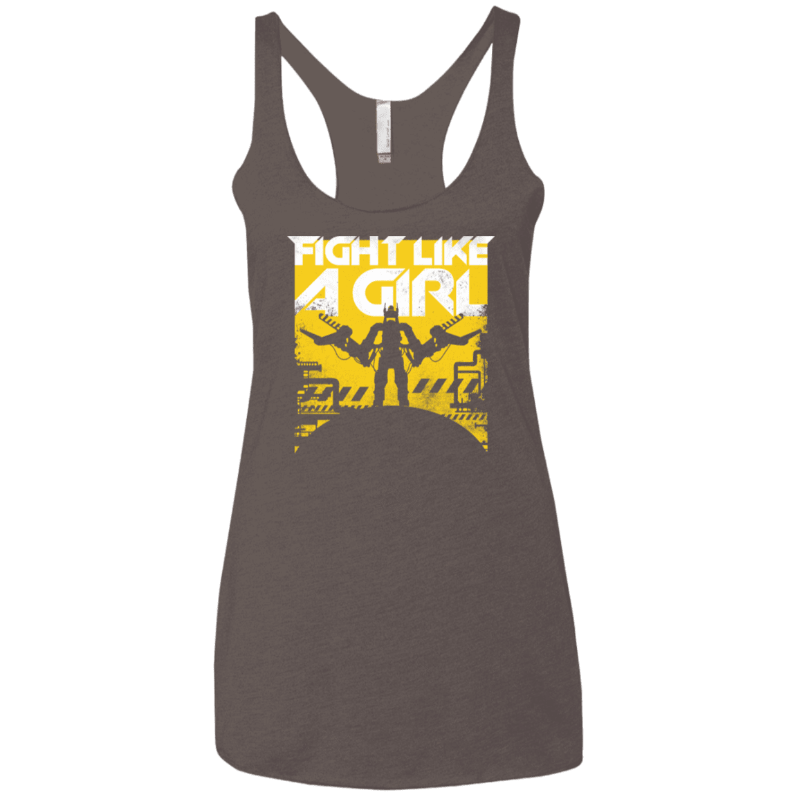T-Shirts Macchiato / X-Small Fight Like A Girl Women's Triblend Racerback Tank