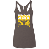 T-Shirts Macchiato / X-Small Fight Like A Girl Women's Triblend Racerback Tank