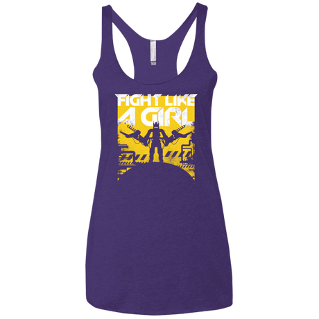 T-Shirts Purple Rush / X-Small Fight Like A Girl Women's Triblend Racerback Tank