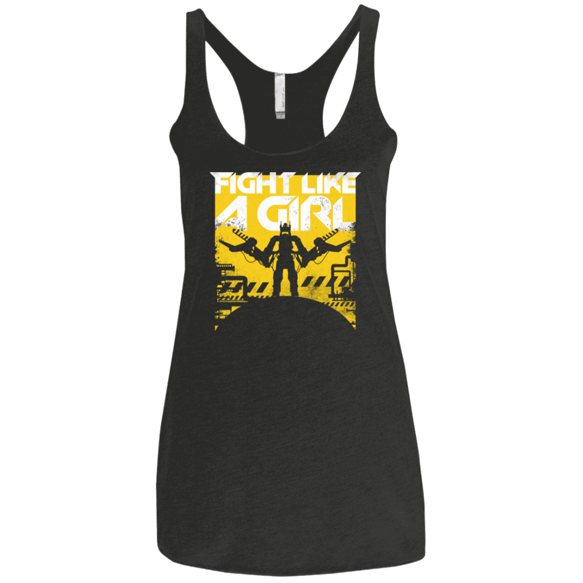T-Shirts Vintage Black / X-Small Fight Like A Girl Women's Triblend Racerback Tank
