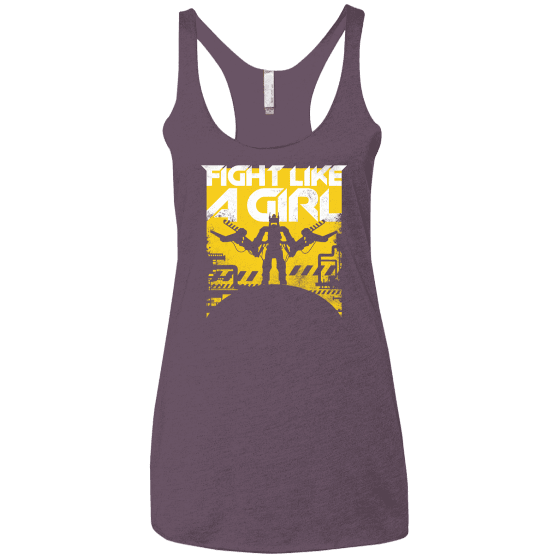 T-Shirts Vintage Purple / X-Small Fight Like A Girl Women's Triblend Racerback Tank