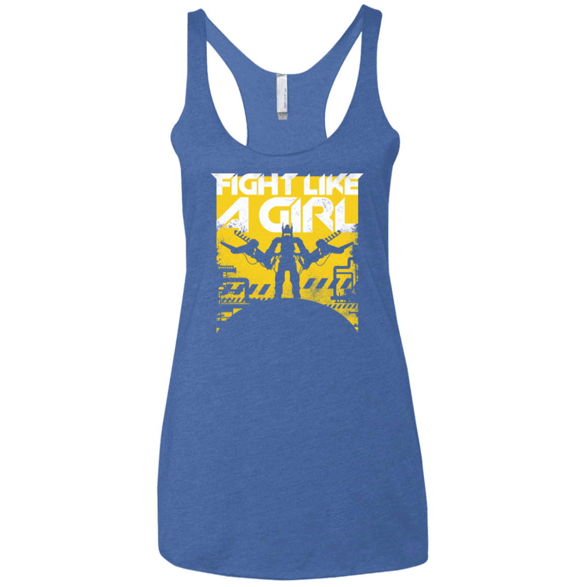 T-Shirts Vintage Royal / X-Small Fight Like A Girl Women's Triblend Racerback Tank