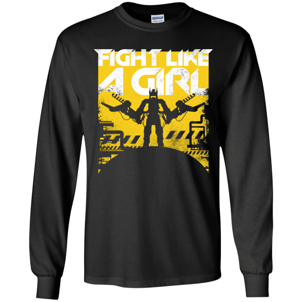T-Shirts Black / YS Fight Like A Girl Youth Long Sleeve T-Shirt