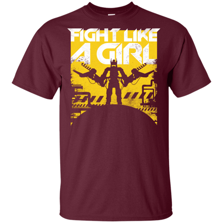 T-Shirts Maroon / YXS Fight Like A Girl Youth T-Shirt