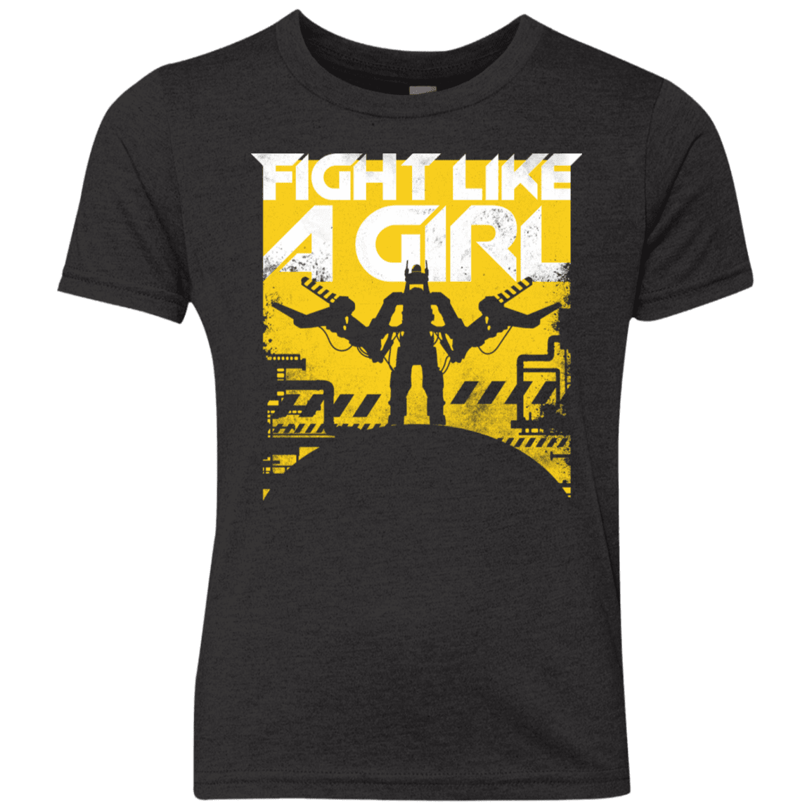 T-Shirts Vintage Black / YXS Fight Like A Girl Youth Triblend T-Shirt