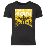 T-Shirts Vintage Black / YXS Fight Like A Girl Youth Triblend T-Shirt