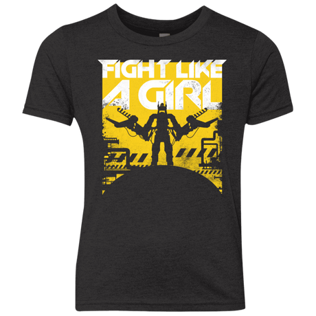 T-Shirts Vintage Black / YXS Fight Like A Girl Youth Triblend T-Shirt
