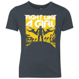 T-Shirts Vintage Navy / YXS Fight Like A Girl Youth Triblend T-Shirt